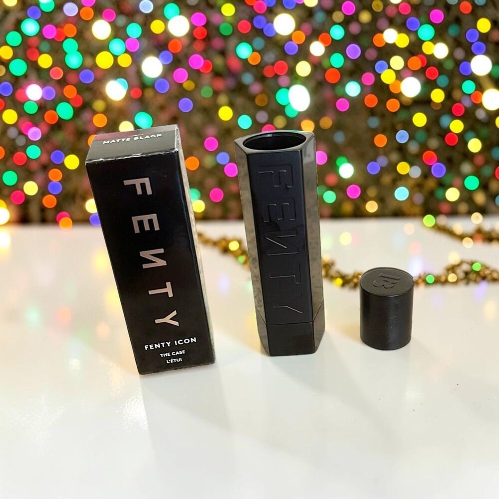 Fenty Icon The Case in Matte Black - Refillable lipstick case CASE ONLY NIB